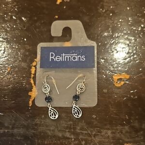 Reitmans Silver and Dark Dangle Earrings